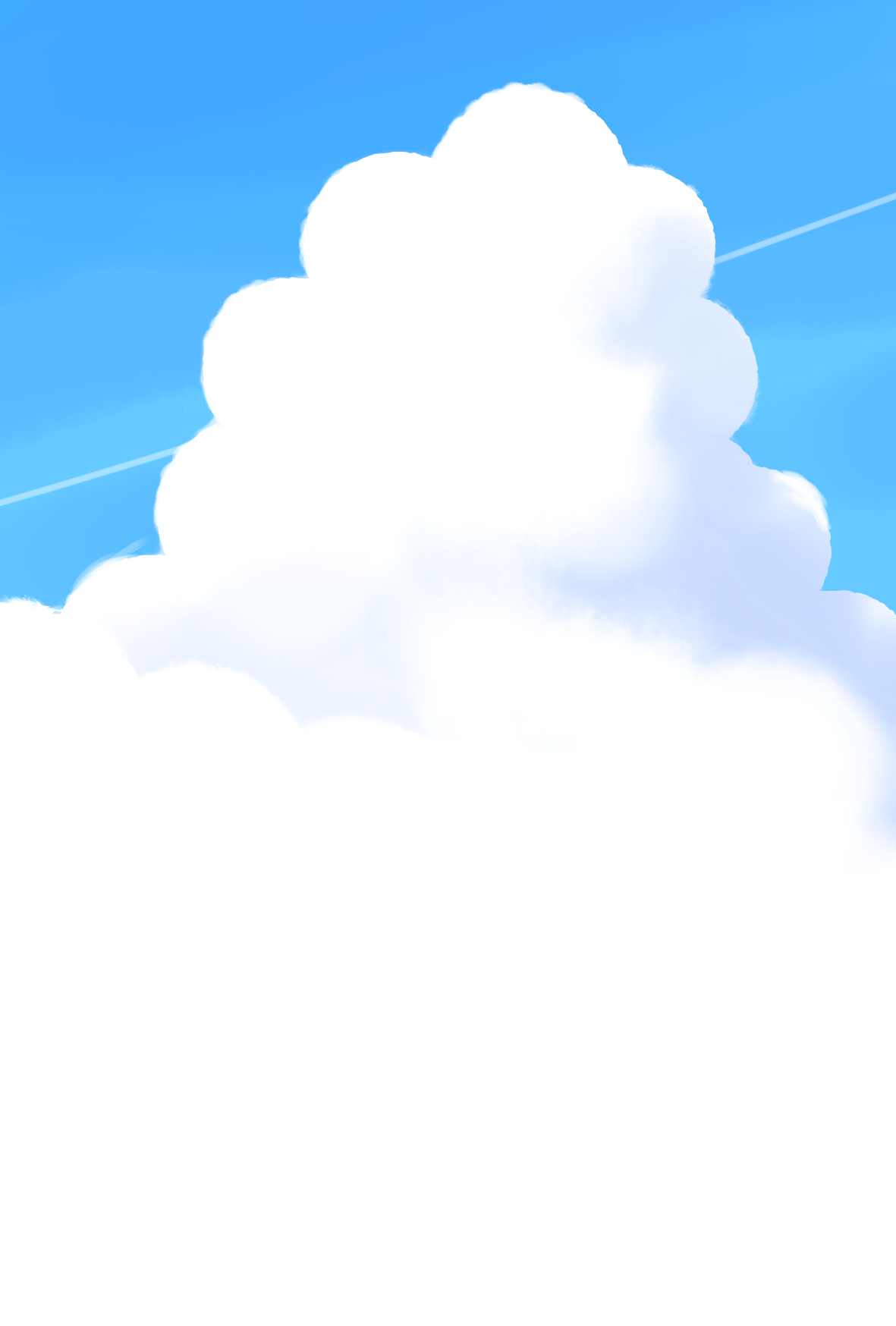 入道雲イラスト 積乱雲 夏の空背景 可愛い無料イラスト素材集