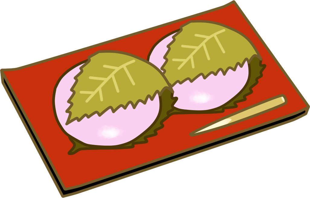 桜餅イラスト ひな祭りの和菓子クリップアート 可愛い無料イラスト素材集