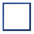 モダン額縁フレーム枠イラスト・細プラスチック青・色紙正方形