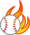 炎付き野球ボール