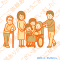 福祉・介護関係、家族のイラストの依頼 / 車椅子のおばあさん・杖のおじいさん