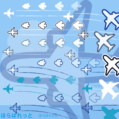 飛行機 イラスト ボールペン