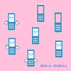携帯電話イラスト・表情付き / かわいいガラケー君