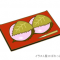 桜餅イラスト / ひな祭りの和菓子クリップアート